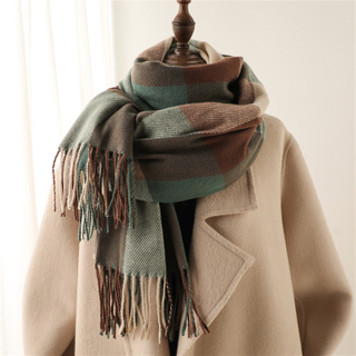  Winter Cashmere Scarf for Women Warm Shawl And Wraps Thick Blanket Foulard Fashion Bufanda Neckerchief Bandana Pashmina