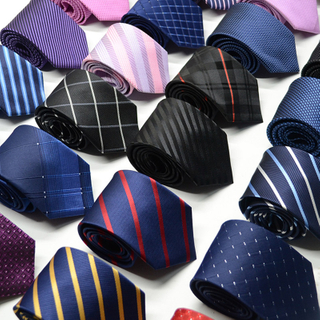 Fashion Tie 7.5 cm Neckties For Men 100 Styles Of Handmade Tie Blue Red Striped Dot For Wedding Party Workplace