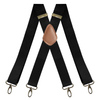 Vintage Suspenders for Men Heavy Duty Big Tall 3.5cm X-Shape 4 Snap Hooks Adjustable Elastic Trouser Braces Wedding Party