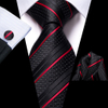 Stripe Ties 8cm Mens Necktie Cufflinks Blue Handkerchief Necktie Green Striped Novelty Plaid Silk Neck Tie Men Wedding Cravatas