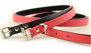 Fashion Black Blue White Pink Red Women Belts Thin Skinny Waistband Pin Buckle Adjustable Belt Summer Dress Jeans Strap Pu Belts