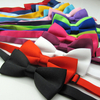 Classic Kids Bowtie Boys Grils Baby Children Bow Tie Fashion 20 Solid Color Mint Green Red Black White Green Pets Cravate