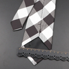 New Men's Classic Plaid Tie Luxury Stripe 8cm Jacquard Necktie All-Match Cravat For Business Wedding Party Daily Wear Accessory