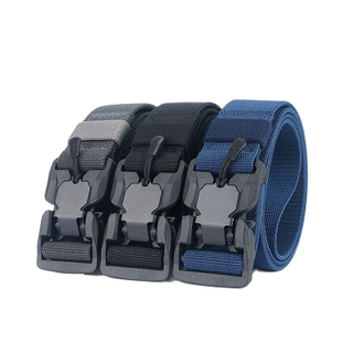 Tactical Belt Magnetic Buckle Quick Release Elastic Belt Casual Nylon Tooling Training Belt Men Trousers Belt