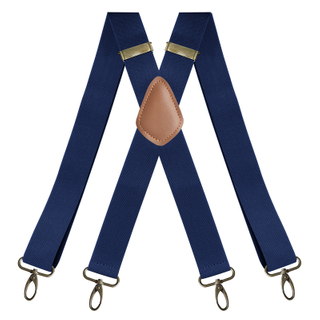 Vintage Suspenders for Men Heavy Duty Big Tall 3.5cm X-Shape 4 Snap Hooks Adjustable Elastic Trouser Braces Wedding Party