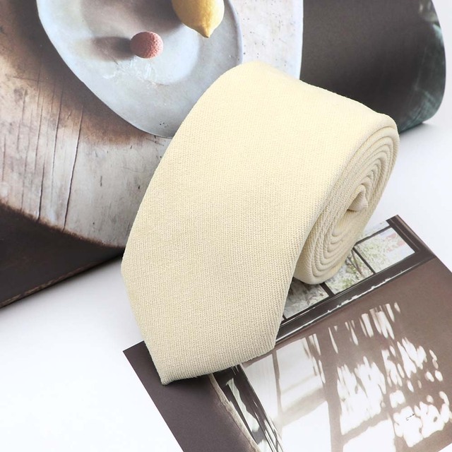 New Style Men's Tie Super Soft Downy Suede Colorful Solid Vintage British Casual 7cm Narrow Necktie Party Daily Dinner Nice Gift