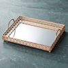 Decorative Rectangle Serving Trays Mirror Trays Food Trays 