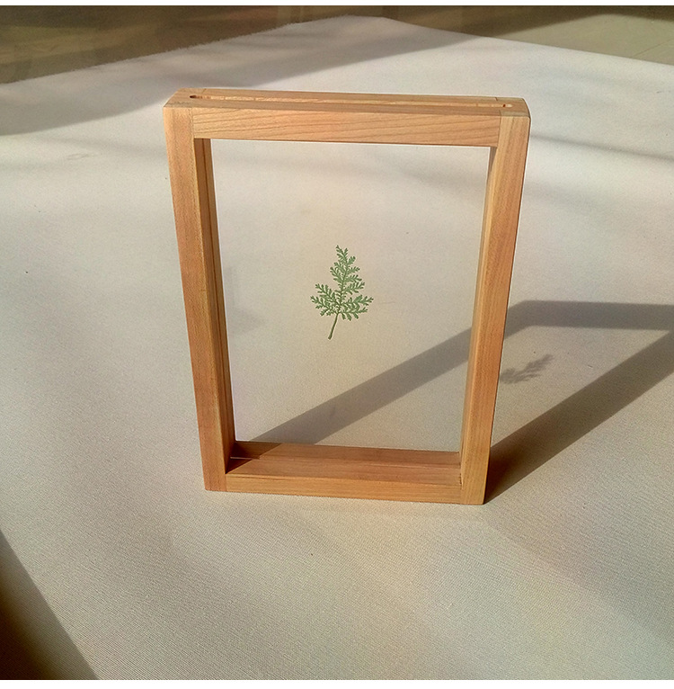Best Selling Custom Wood Double Sided Glass Picture Frame Square Photo