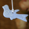 Star Shape Christmas Tree Decoration, Ceramic Ornament, Personalized Star Pendant