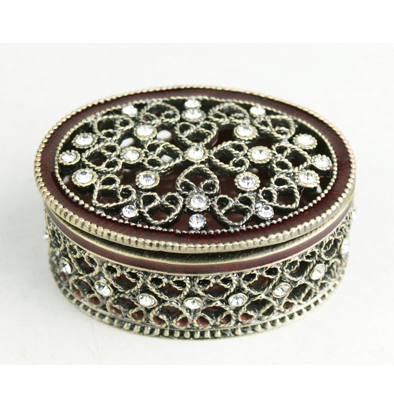 Zinc Alloy Materials ROUND Shape Jewelry Packaging Boxwedding Gift Box