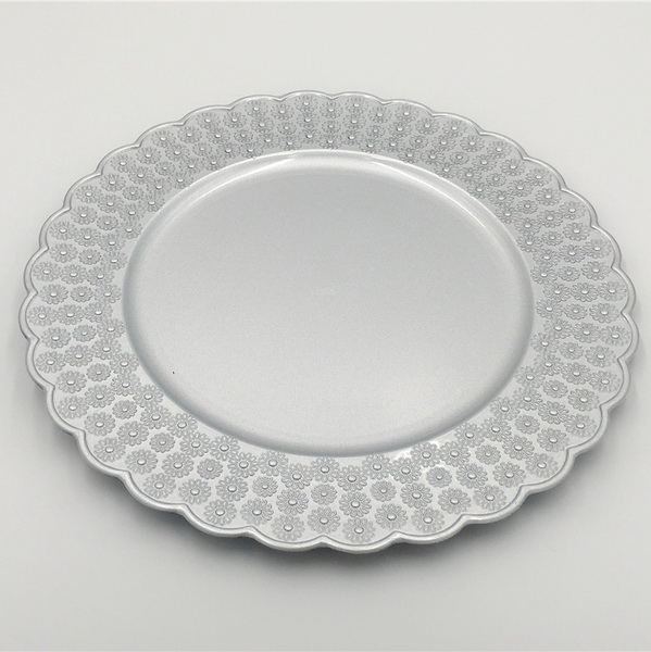 Plain Rim Plastic Charger Plate in Plates And Dishes