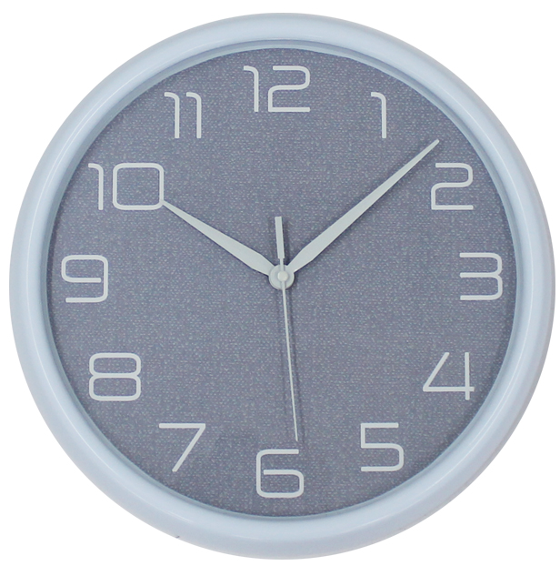 New Pure White 3D Wall Clock With Colors Frame & Special Second Hand