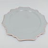 Modern style eco friendly home decorative 12 inch plastic plate