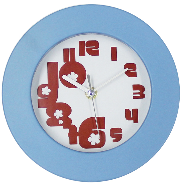 Unique Design Colorful Plastic Wall Clock for Promotional Gift