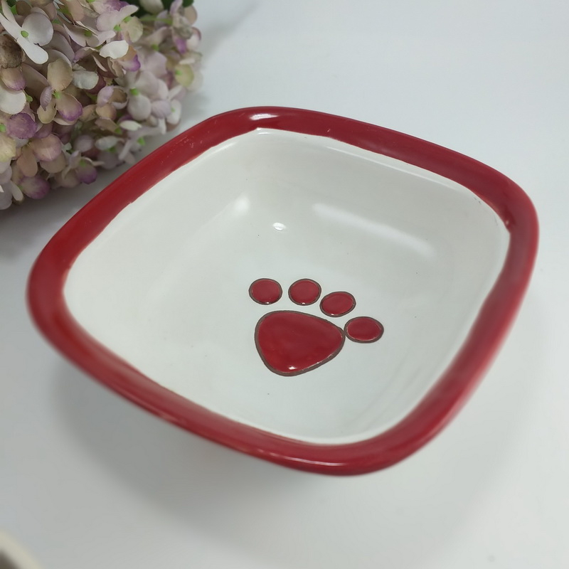 High Quality Ceramic Food Bowls for Pets Ceramic Pet Bowl Dog And Cat Shaped Ceramic Cat Bowl
