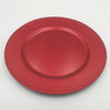 cheap christmas decoration plastic charger platle red plastic charger plates