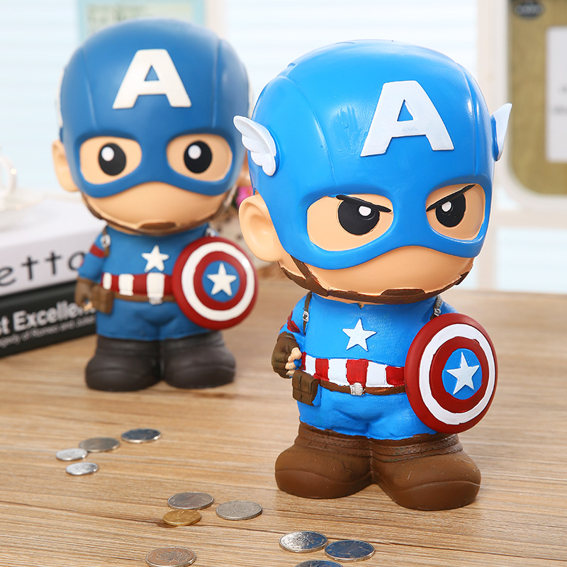 Captain America Wholesale Resin Piggy Bank