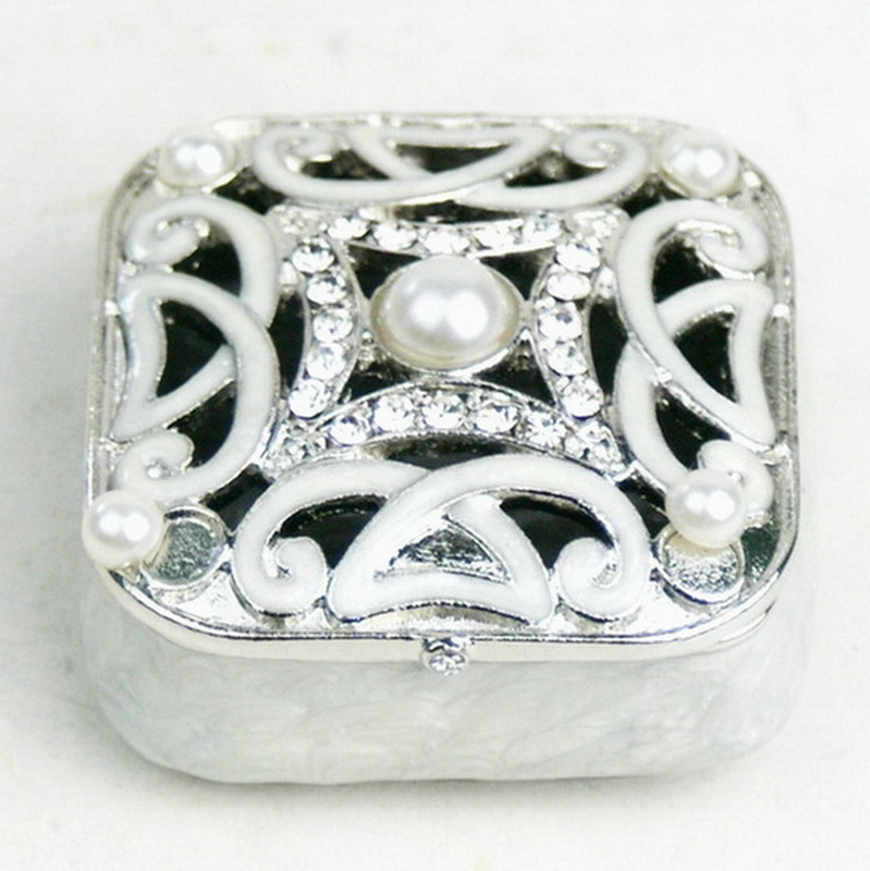 Pretty Rose Metal Zinc Alloy Jewelry Trinket Box Buy jewelry