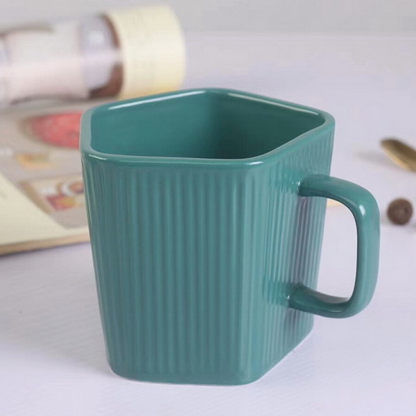 Colorful Design Purple Color Coffee Cup Ceramic Mug Glazed