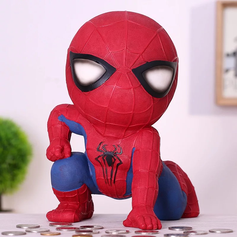 Polyresin Funny Spiderman Money Box/cheap Piggy Bank for Sale