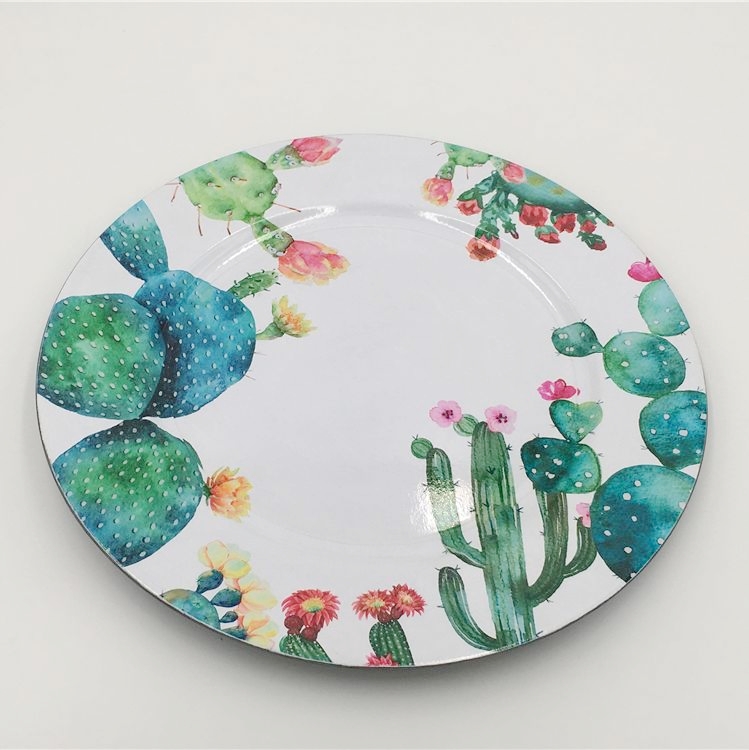 Excellent Classical Design Mexican Round Functional Plastic Dinner Ceramic Plate