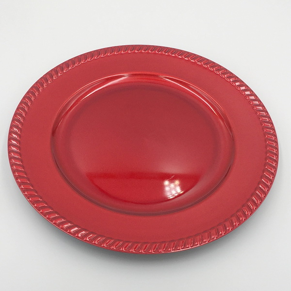 Vintage Ware Red Dish Melamine Plastic Plates Retro