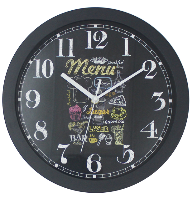 High Quality Cool Design Black Wall Clock for Man
