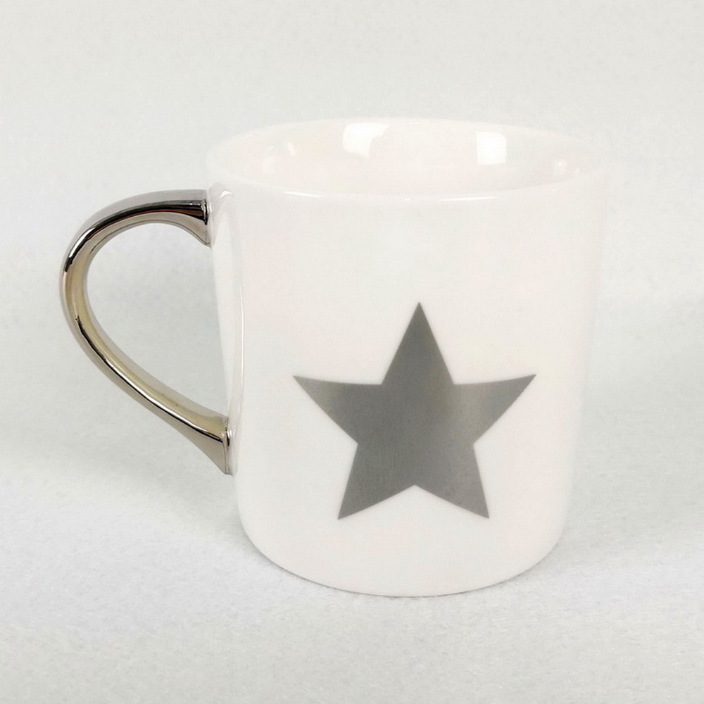 Chinese Factory Hot Selling Elegant Drinkware Mug with Gold Rim / Fine Bone Porcelain Small Rose Printing Mugs