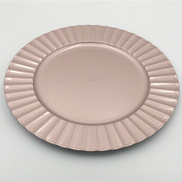 Wholesale Rose Gold Disposable Plastic Plates