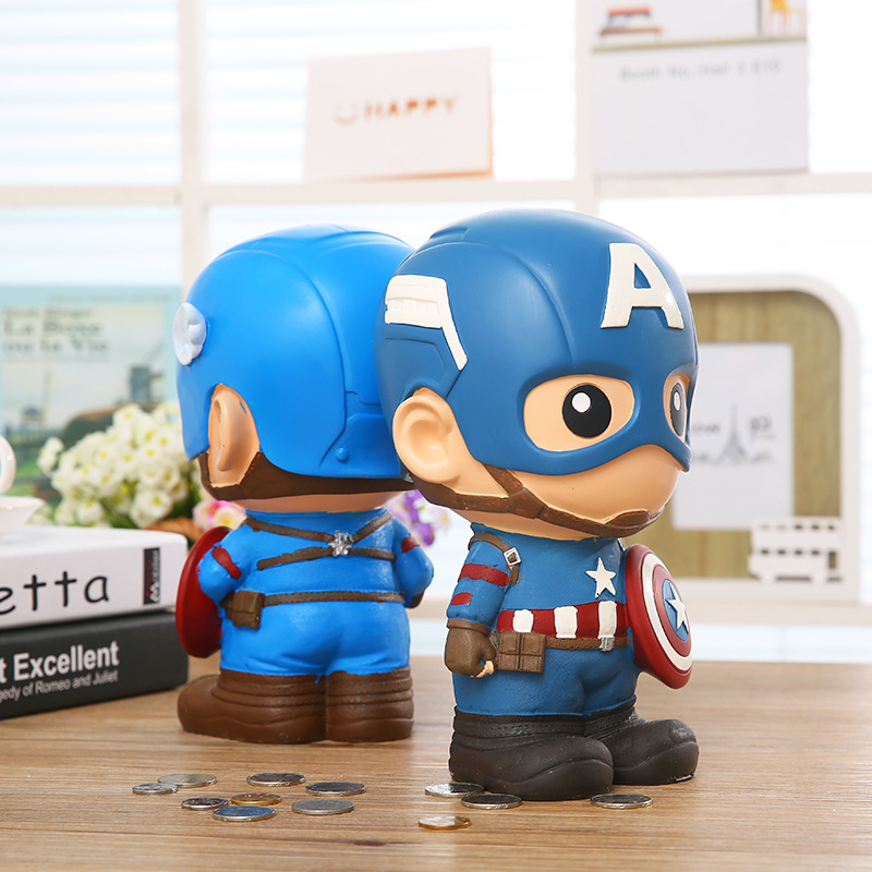 Captain America Wholesale Resin Piggy Bank