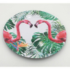 Wholesale Cutlery Set Round Disposable Plastic Plates with Hot Stamping