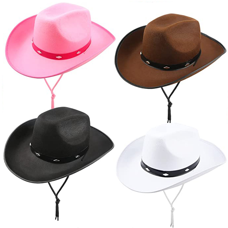 Top Trending High Quality Leather Design Cowhide Cowboy Hats For Men Fashionable Adult Western Hats