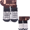4pcs Warm Puppy Dog Shoes Soft Breathable Pet Knits Socks Cartoon Anti Slip Skid Socks for Small Dogs