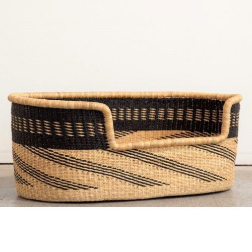 Best Seller Handwoven Wicker Rattan Seagrass Pet Bed Baskets for Dogs And Cats Seagrass Pet House Pet Dog House From Vietnam