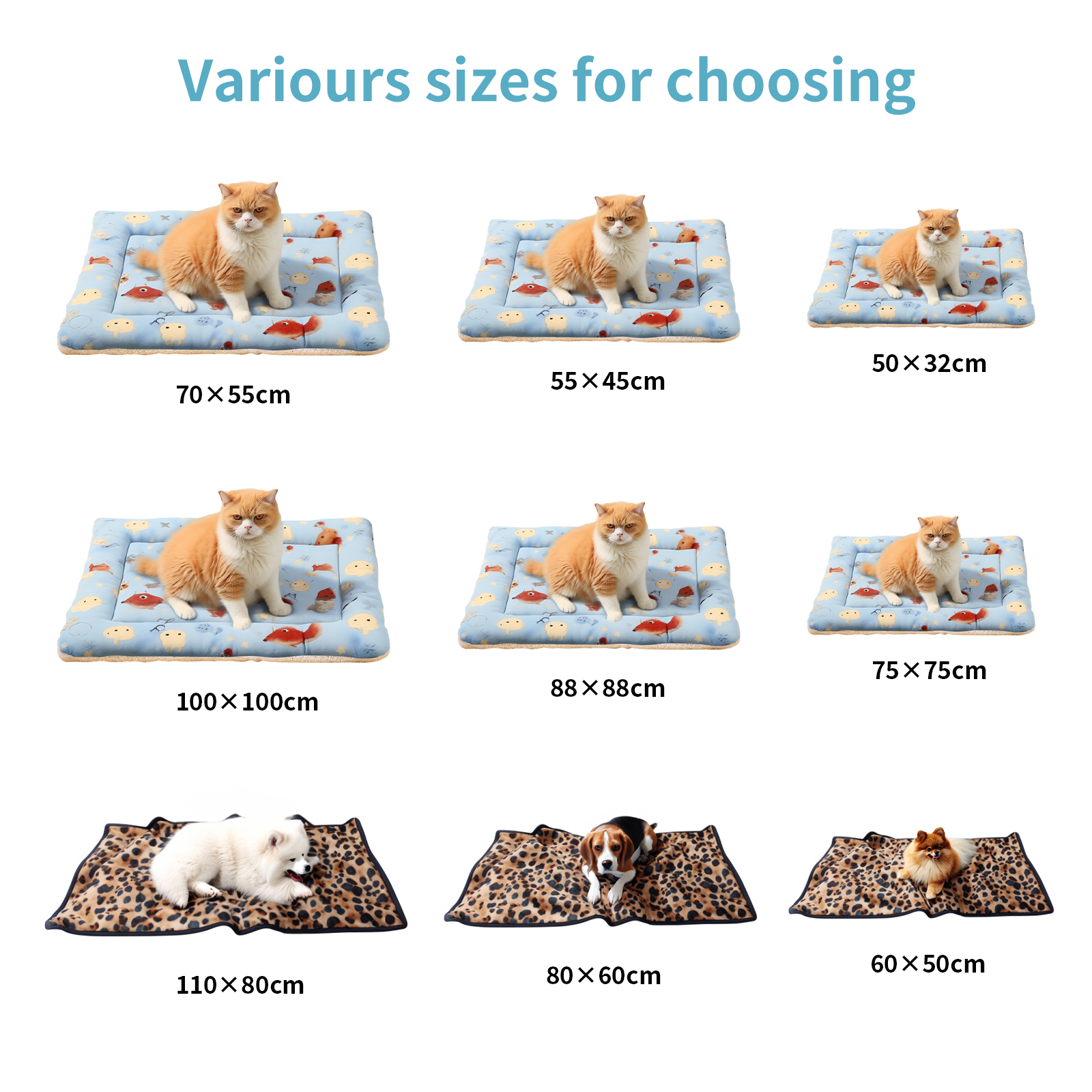 Soft Flannel Fleece Sharpe Waterproof Paw Bone Custom Printed PET Blanket for Dog Or Cat Small Animal