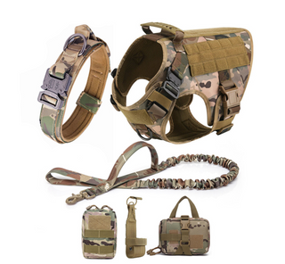 Tactical Adjustable Large Pet Harness Vest Durable Dog Hunting Coat Custom Dog Harness.