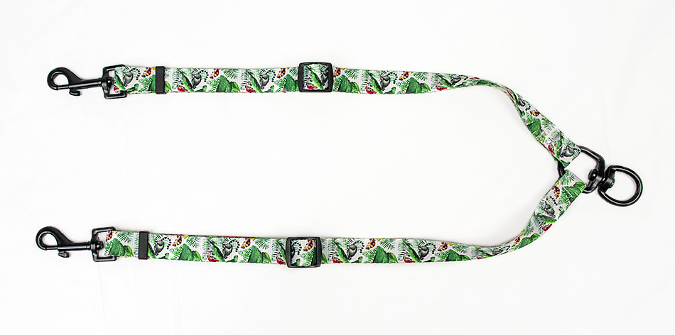 Customized Colorful Fluid Printing Dog Leash Durable Soft Padded Handle Pet Collars Leashes