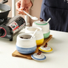 Ceramic Kitchen Seasoning Tank Salt Shaker Spice Jar Kitchen Accessories Sugar Salt Container