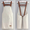1pc Perfessional Kitchen Apron Women Waterproof Fashion Apron with Pockets Women Taller Waiter Apron Chef Work Uniform