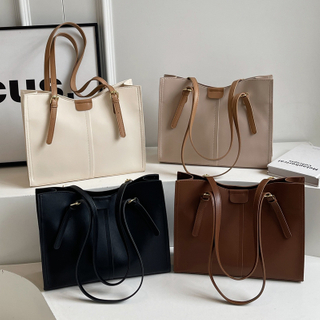 Simple New Shoulder Women's Bag Large Capacity Fashion Simple Texture Underarm Large Bag Women's Niche Commuter Tote Bag