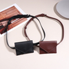 Elegant Leather Waist Belt Bag For Women Crossbody Waist Purse Fanny Pack Evening Clutch Mini Handbag Detachable Soft Leather