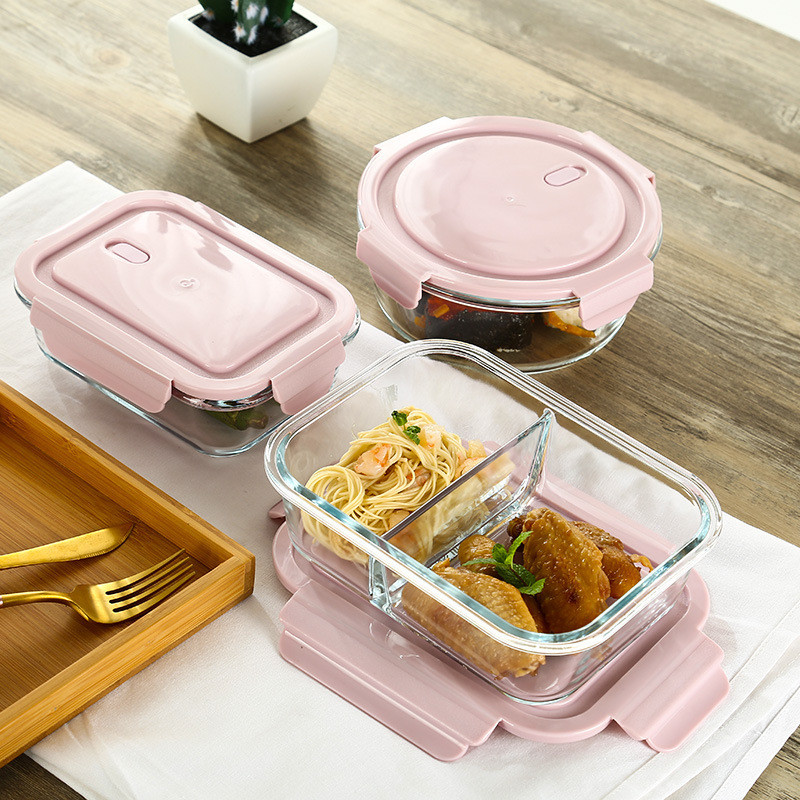 BPA Free Super Glass Food Storage Containers with Lids,Bento Boxes