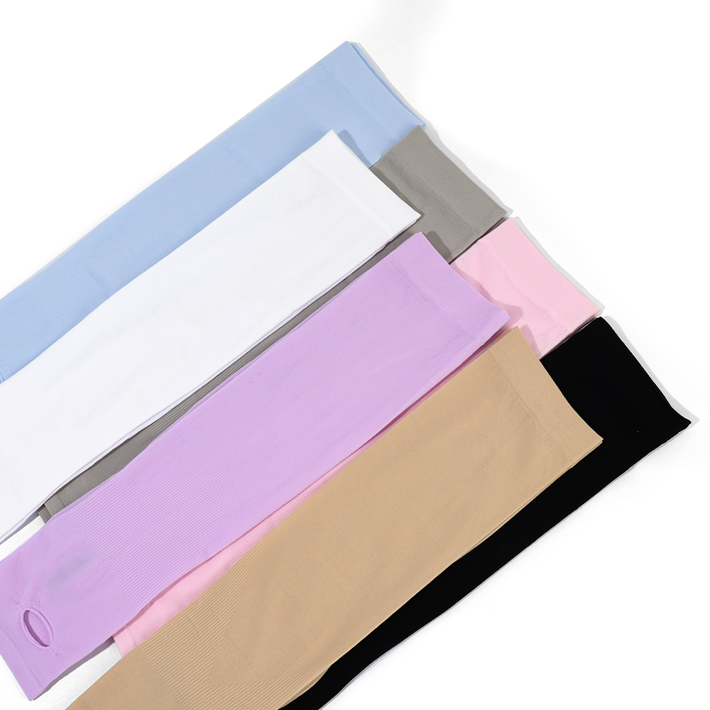  Ice Sleeve Men's Sunscreen Sleeves Women's Summer UV Protection Long Gloves Ice Silk Riding Arm Protection Thin Outdoor Sleeves