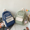 Nylon Large Capacity Backpack Teenage Pure Colour Schoolbag Women Men Waterproof Travel Rucksack Bags Student School Bag