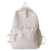 Korean Student School Backpack Floral White School Bags For Teenage Girls Cute Women's Backpack Brand Book Bag Nylon Rucksack