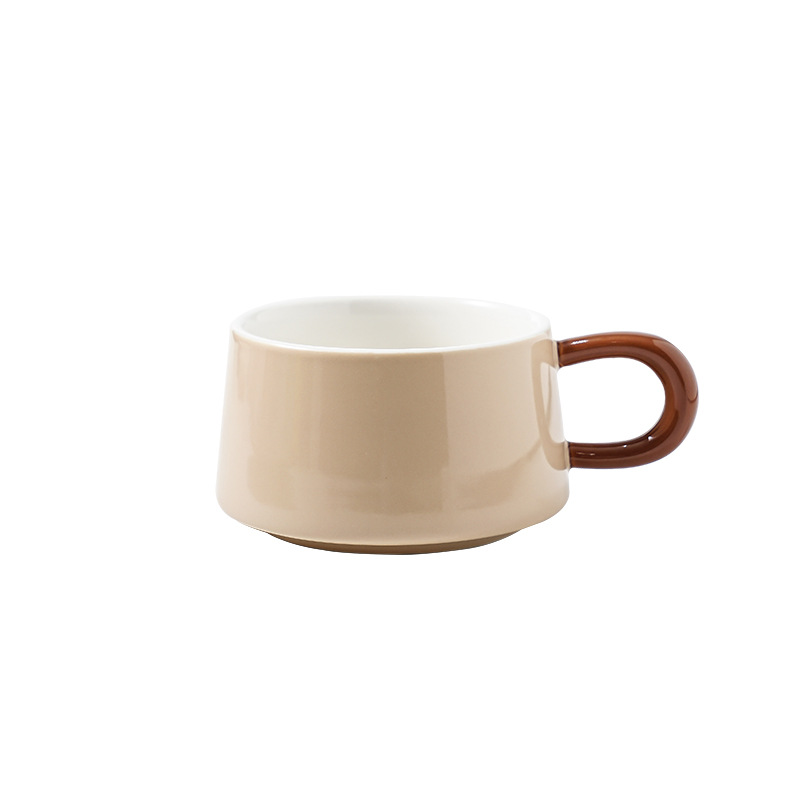 250ml Minimalist Colorful Ceramic Mugs Coffee Tea Afternoon Dessert Cups Creative Drinkware Cafe Office Home Restaurant Gift