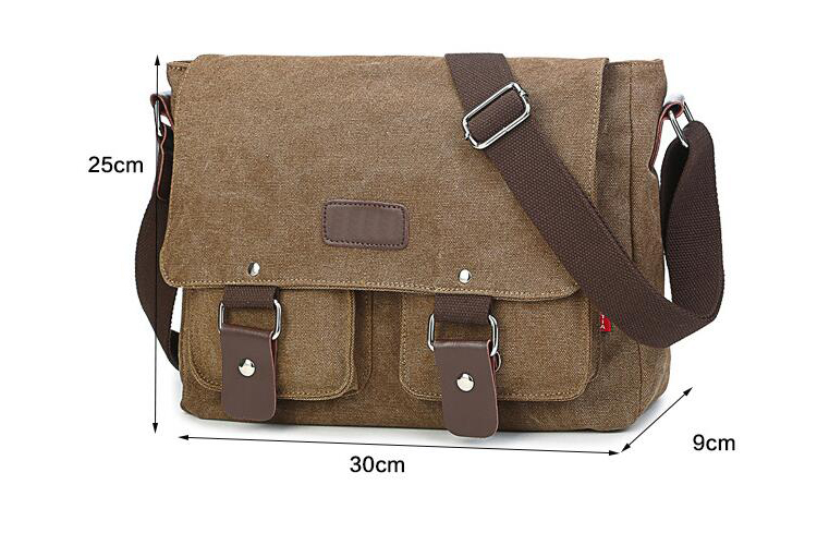 Men's Vintage Canvas Bag Men Casual Crossbody Bag For Men Messenger Bag Man Travel Shoulder Bags High Quality