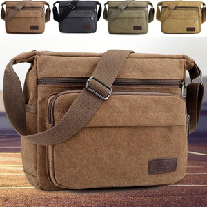 Fashion Canvas Single Shoulder Bag Men Women Unisex Travel Crossbody Bag Outdoor Casual Satchel Vintage Messenger Bags