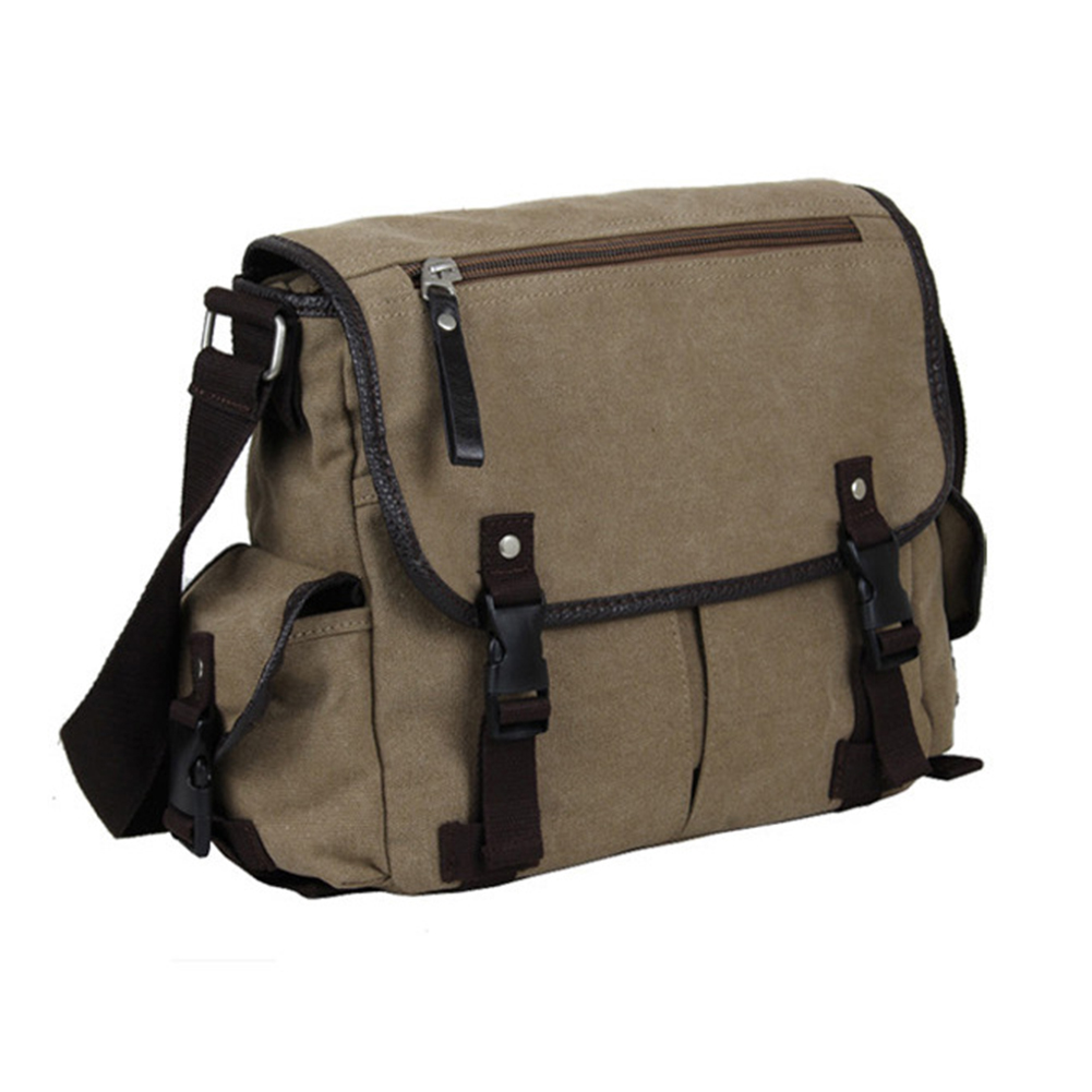 Vintage Canvas Men Messenger Bag Large Capacity Shoulder Bag For Men Europe Style Outdoor Shoulder Bag