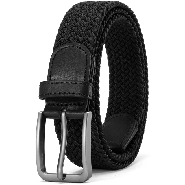 115cm Men's Elastic Belts Unisex Casual Woven Belt for Outdoor Rock Climbing Training Work Women'S Belt Paired with Jeans Belt